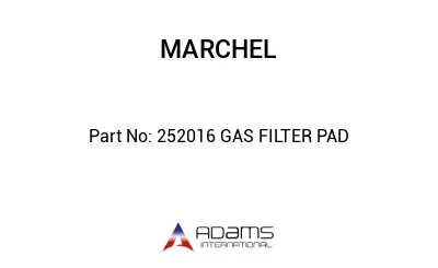 252016 GAS FILTER PAD