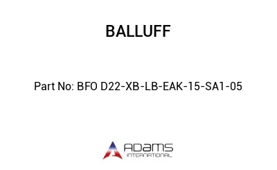 BFO D22-XB-LB-EAK-15-SA1-05									