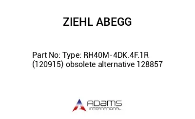 Type: RH40M-4DK.4F.1R (120915) obsolete alternative 128857